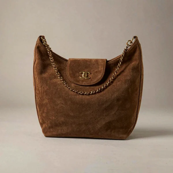Mireille Suede Hobo Bag Caramel suede hobo bag