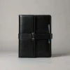 Black leather portfolio document holder