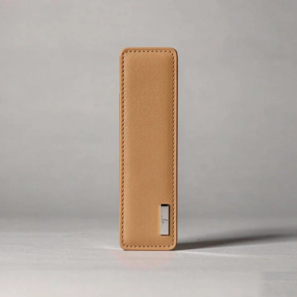 Tan leather card holder
